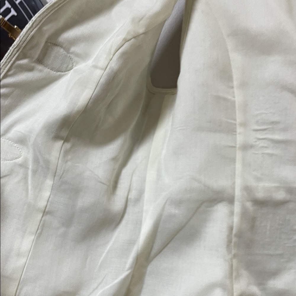 Torn by Ronny Kobo Bernadette Cream Sleeveless V-Neck Top w/ Decorative Closures - Picture 13 of 17